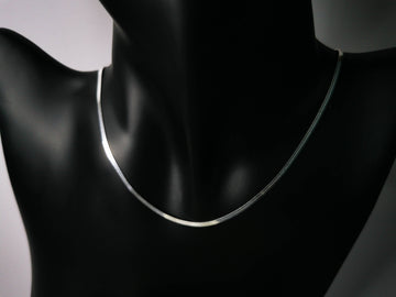 Collar Elegance Liso de 40 cm Plata .925