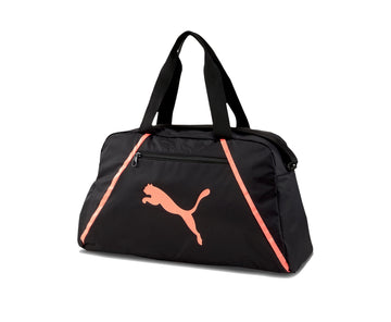 PUMA - Mochila Deportiva Negro y Naranja